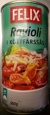 RAVIOLI I KÖTTSÅS